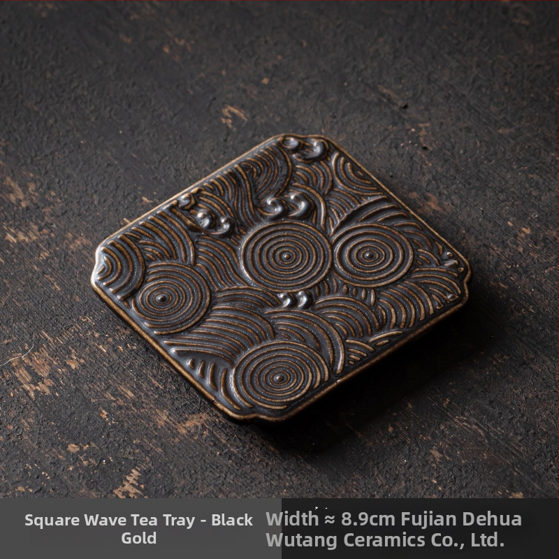 Порцеланова плодова чиния — Wuxitang, китайска простота, лек лукс ретро, код продукта: Full Moon Auspicious Clouds Saucer