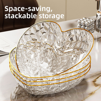 Пластмасова чиния за плодове, луксозен стил, прост дизайн, пускане през 2025 г.