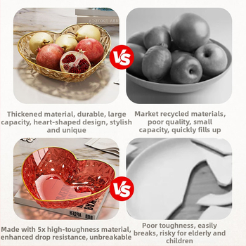Пластмасова чиния за плодове, луксозен стил, прост дизайн, пускане през 2025 г.