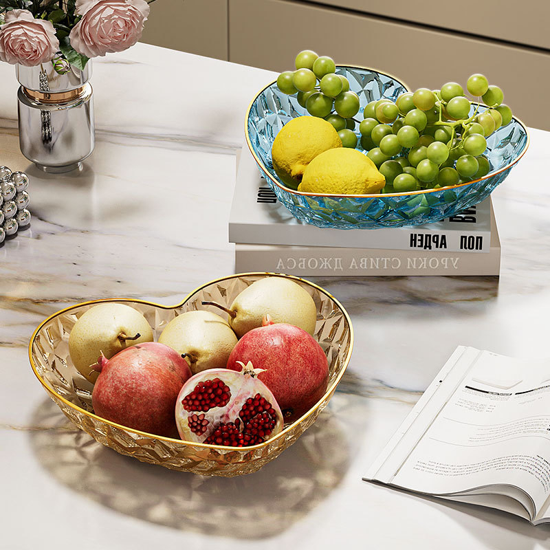 Пластмасова чиния за плодове, луксозен стил, прост дизайн, пускане през 2025 г.