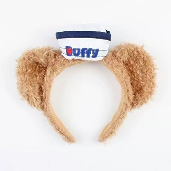 Vaikų galvos juosta su meškiuko motyvu — etninio stiliaus, rankų darbo, audinys, 2023 m. pavasaris