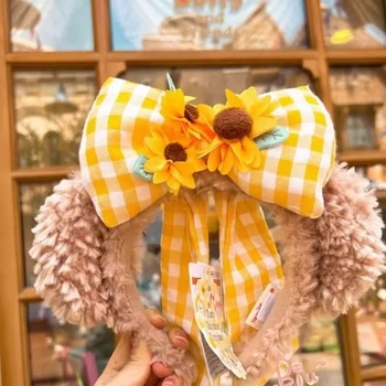 Vaikų galvos juosta su meškiuko motyvu — etninio stiliaus, rankų darbo, audinys, 2023 m. pavasaris