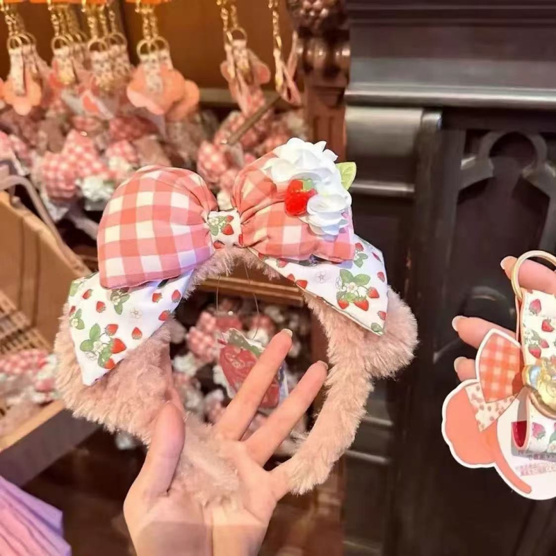 Vaikų galvos juosta su meškiuko motyvu — etninio stiliaus, rankų darbo, audinys, 2023 m. pavasaris