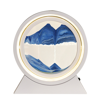 Mervis smilšu stundas pulkstenis ar smilšu gleznojumu, roku darbs, mūsdienīgs minimālisma interjera dekors dzīvojamajai istabai un birojam, lieliska dāvana jaunajai mājai