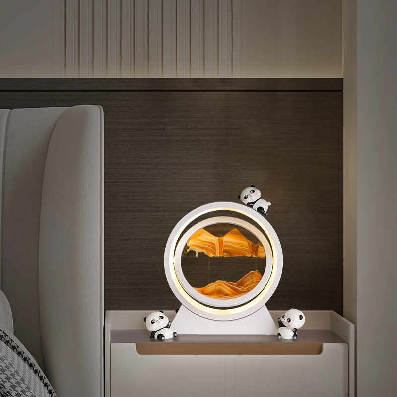 Mervis smilšu stundas pulkstenis ar smilšu gleznojumu, roku darbs, mūsdienīgs minimālisma interjera dekors dzīvojamajai istabai un birojam, lieliska dāvana jaunajai mājai