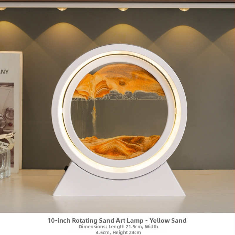 Mervis smilšu stundas pulkstenis ar smilšu gleznojumu, roku darbs, mūsdienīgs minimālisma interjera dekors dzīvojamajai istabai un birojam, lieliska dāvana jaunajai mājai