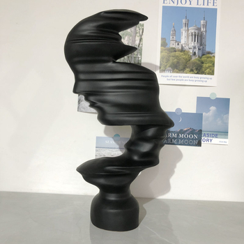 Skulptura od smole za kućni dekor — moderni minimalistički dizajn, apstraktna figura, Art File (ručni rad od smole)