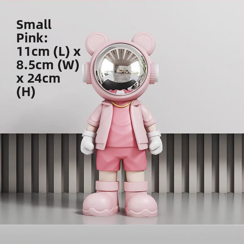 Astronauta uz galda dekoratīvā figūra – Yifang Home, sveķi, mūsdienīgs minimālisma stils, roku krāsots, FKD6377