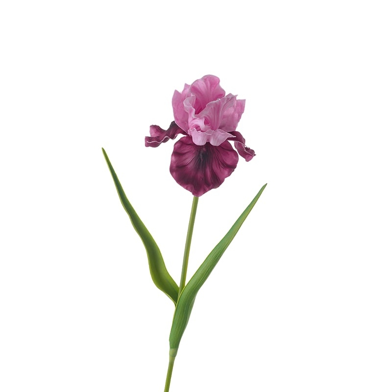 Dirbtinis irisas žiedas, PU medžiaga, rankų darbo ir dažytas, namų dekorui ir fotografijos rekvizitams