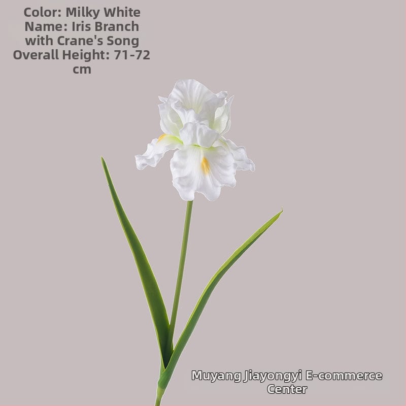 Dirbtinis irisas žiedas, PU medžiaga, rankų darbo ir dažytas, namų dekorui ir fotografijos rekvizitams