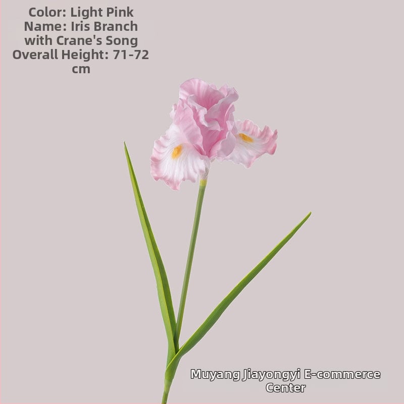 Dirbtinis irisas žiedas, PU medžiaga, rankų darbo ir dažytas, namų dekorui ir fotografijos rekvizitams