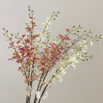 Tehislik Phalaenopsis orhidee pajukäedega – elutoa ja teleri kappide dekoratsioon (Materjal: siidlilled; Toote kuju: üks oks; Tüüp: orhidee; Rakendused: kodu dekoratsioon, hotellide dekoratsioon, restoranide dekoratsioon, fotorekviziidid)