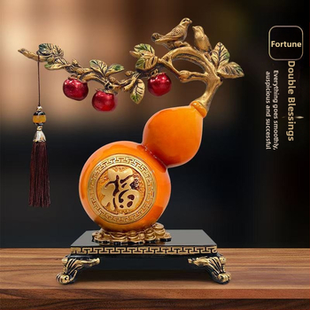 Dekoratīvs priekšmets jaunā ķīniešu stilā – sveķu materiāls, gravēts, rokām darināts un rokām apgleznotots