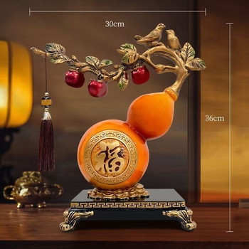 Dekoratīvs priekšmets jaunā ķīniešu stilā – sveķu materiāls, gravēts, rokām darināts un rokām apgleznotots