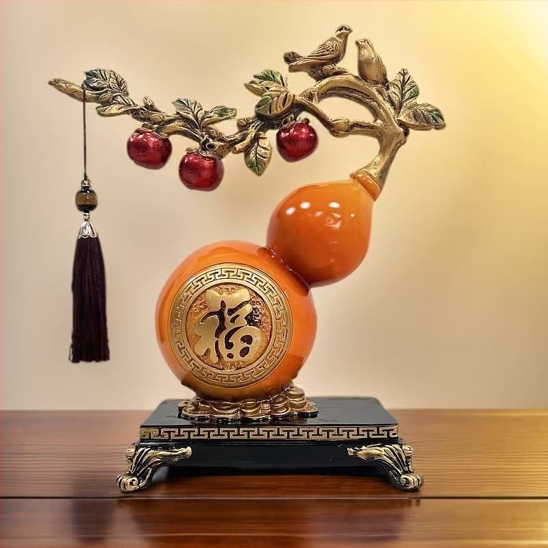 Dekoratīvs priekšmets jaunā ķīniešu stilā – sveķu materiāls, gravēts, rokām darināts un rokām apgleznotots