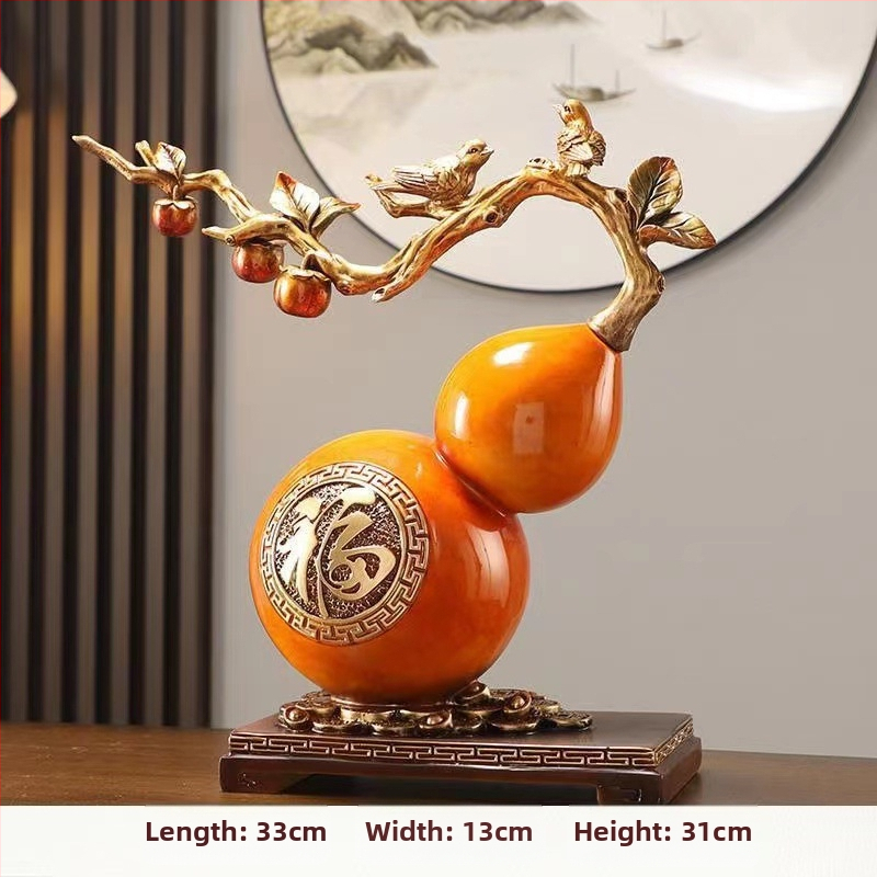 Dekoratīvs priekšmets jaunā ķīniešu stilā – sveķu materiāls, gravēts, rokām darināts un rokām apgleznotots