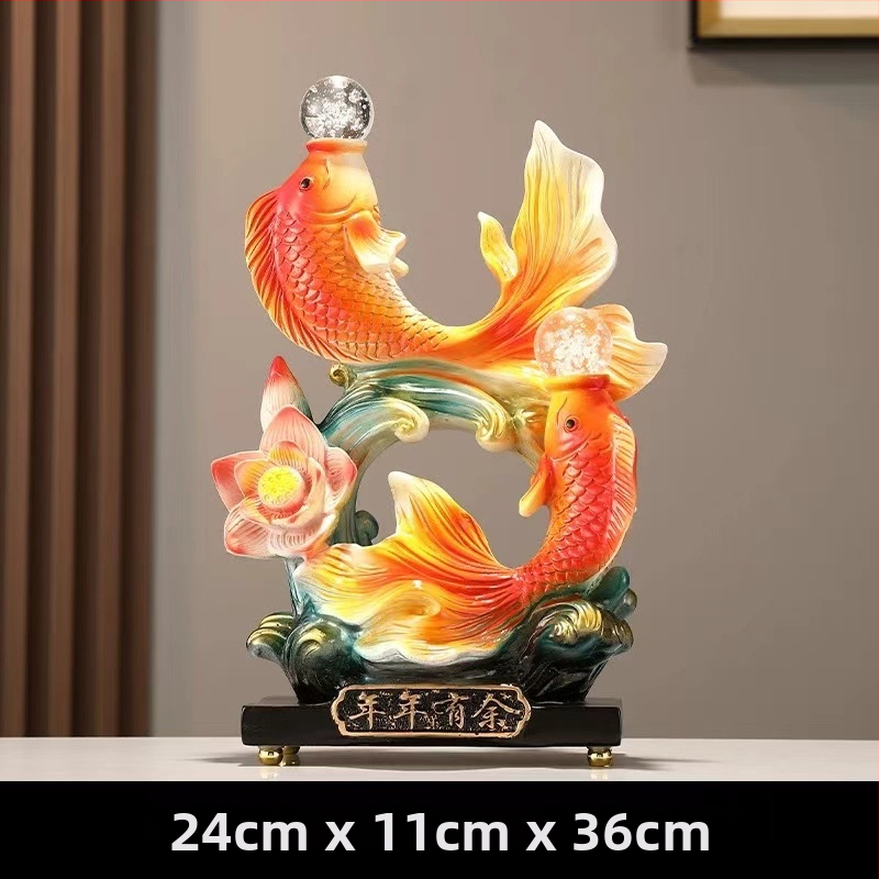 Dekoratīvs priekšmets jaunā ķīniešu stilā – sveķu materiāls, gravēts, rokām darināts un rokām apgleznotots