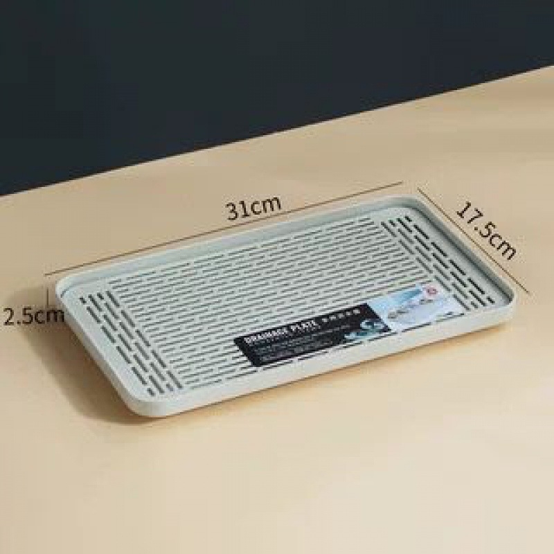 Διπλός πλαστικός δίσκος αποστράγγισης — ορθογώνιο ράφι αποθήκευσης κουζίνας για τσάι, φρούτα και φλυτζάνια | Υλικό: Άλλο; Κατηγορία: Καλάθι φρούτων; Κυκλοφόρησε: 2023; Στυλ: Μοντέρνο απλό; Ποιότητα: Premium