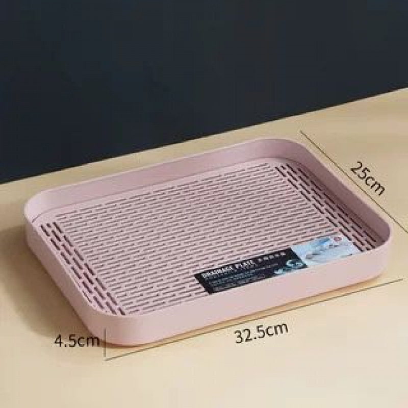 Διπλός πλαστικός δίσκος αποστράγγισης — ορθογώνιο ράφι αποθήκευσης κουζίνας για τσάι, φρούτα και φλυτζάνια | Υλικό: Άλλο; Κατηγορία: Καλάθι φρούτων; Κυκλοφόρησε: 2023; Στυλ: Μοντέρνο απλό; Ποιότητα: Premium