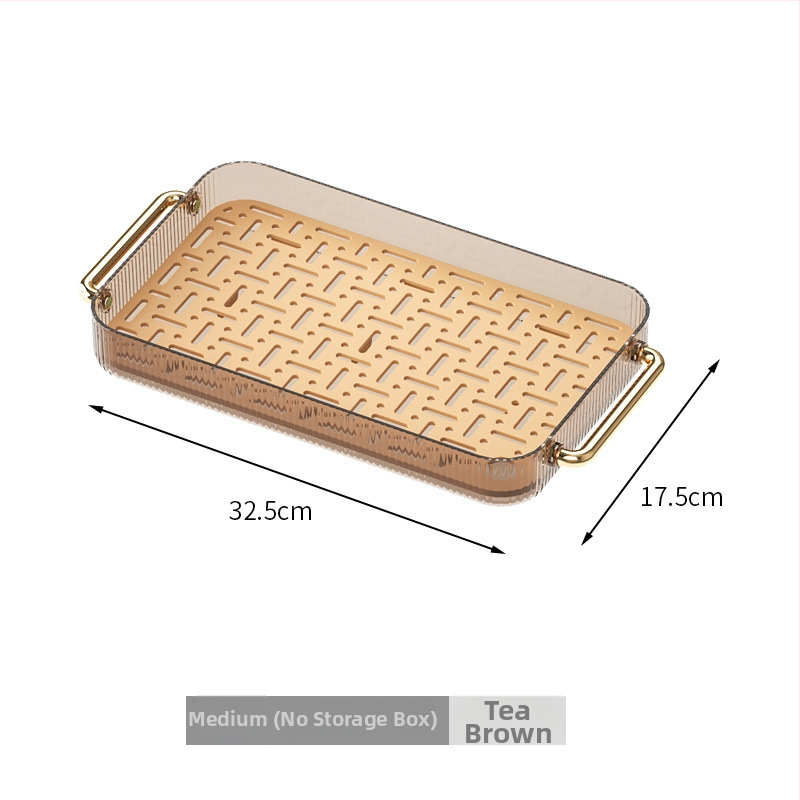 Διπλός πλαστικός δίσκος αποστράγγισης — ορθογώνιο ράφι αποθήκευσης κουζίνας για τσάι, φρούτα και φλυτζάνια | Υλικό: Άλλο; Κατηγορία: Καλάθι φρούτων; Κυκλοφόρησε: 2023; Στυλ: Μοντέρνο απλό; Ποιότητα: Premium