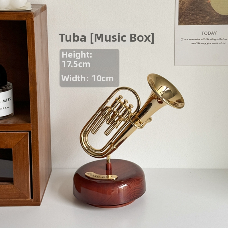 Gramofona muzikālais dekors - moderns minimālisks galda dekors, plastmasa; gatavs dāvanai mājoklim