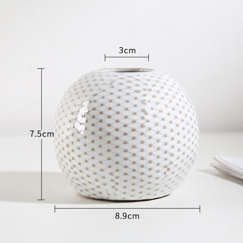 Europska porcelanska vaza, mini dekorativna aromaterapijska vaza, ručno izrađeni ukrasni predmet Mud Picking