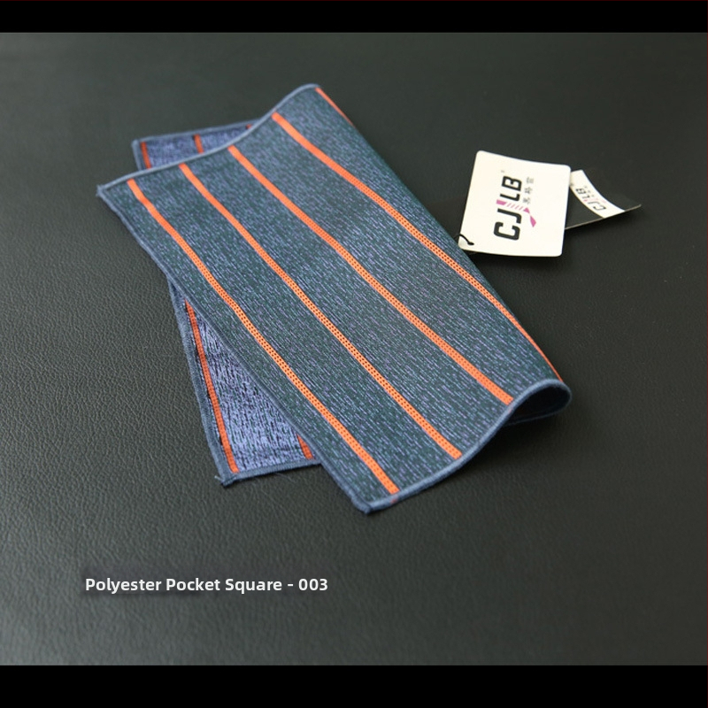 Полиестерна джобна кърпичка с ивици, жакардово тъкане, стил Leisure, за възрастни, зима 2020