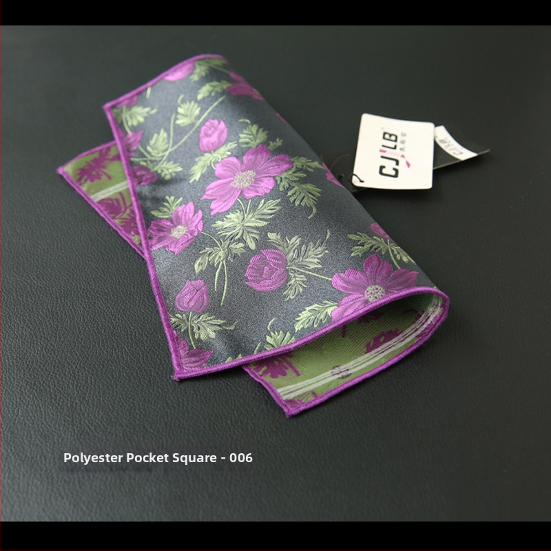 Полиестерна джобна кърпичка с ивици, жакардово тъкане, стил Leisure, за възрастни, зима 2020