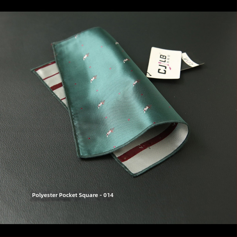 Полиестерна джобна кърпичка с ивици, жакардово тъкане, стил Leisure, за възрастни, зима 2020