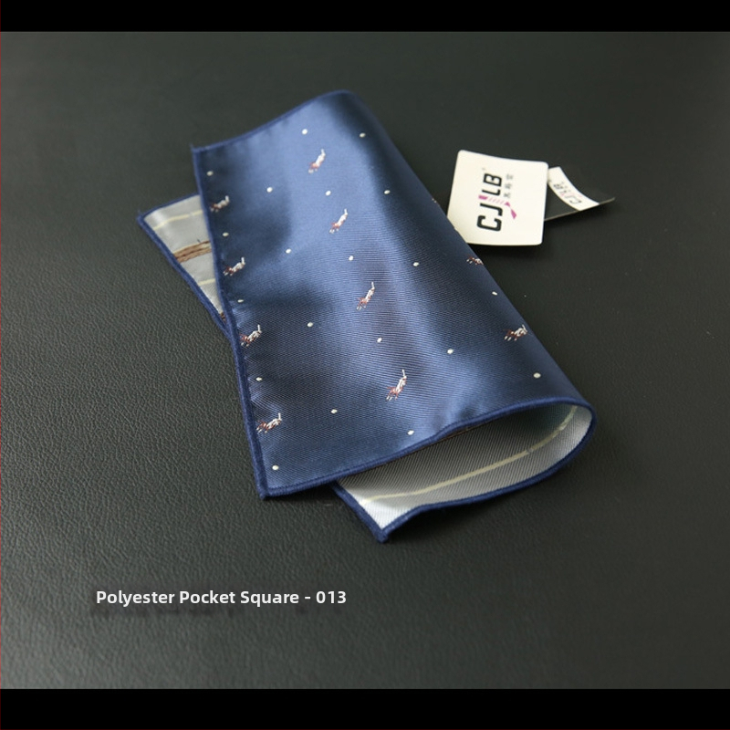 Полиестерна джобна кърпичка с ивици, жакардово тъкане, стил Leisure, за възрастни, зима 2020