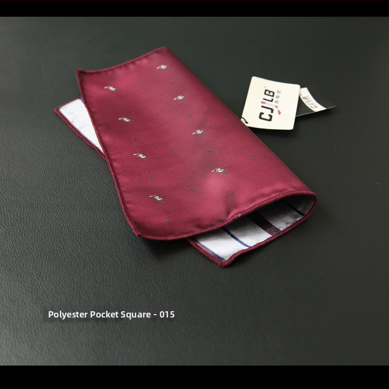 Полиестерна джобна кърпичка с ивици, жакардово тъкане, стил Leisure, за възрастни, зима 2020