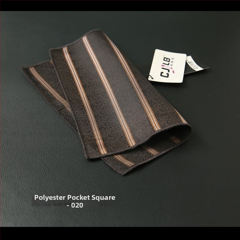 Полиестерна джобна кърпичка с ивици, жакардово тъкане, стил Leisure, за възрастни, зима 2020