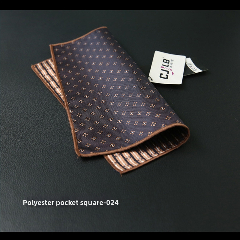 Полиестерна джобна кърпичка с ивици, жакардово тъкане, стил Leisure, за възрастни, зима 2020