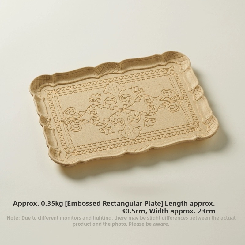 Rotaslietu plate — MDF plāksne, pastorālais stils, dekoratīvs galda aksesuārs, bez personalizācijas