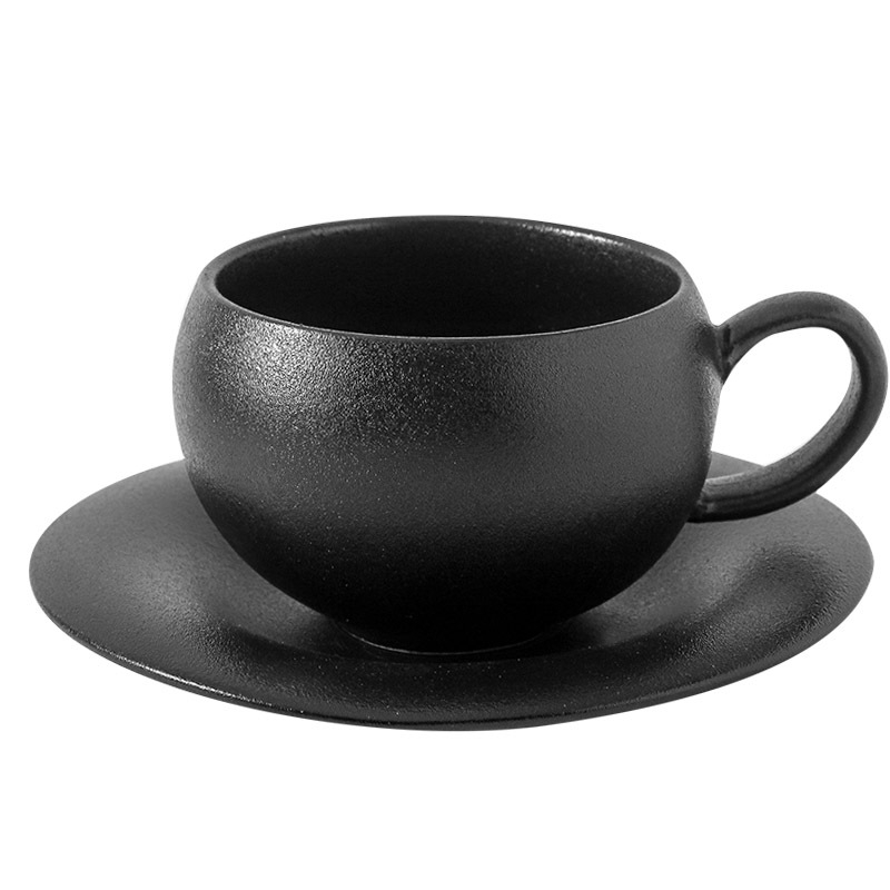 Керамична чаша за кафе, винтидж стил, италиански дизайн, матово покритие, 450 g, персонализация налична