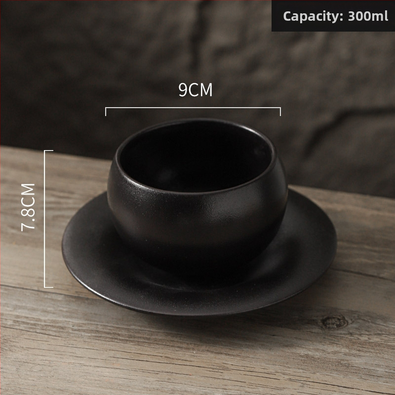 Керамична чаша за кафе, винтидж стил, италиански дизайн, матово покритие, 450 g, персонализация налична