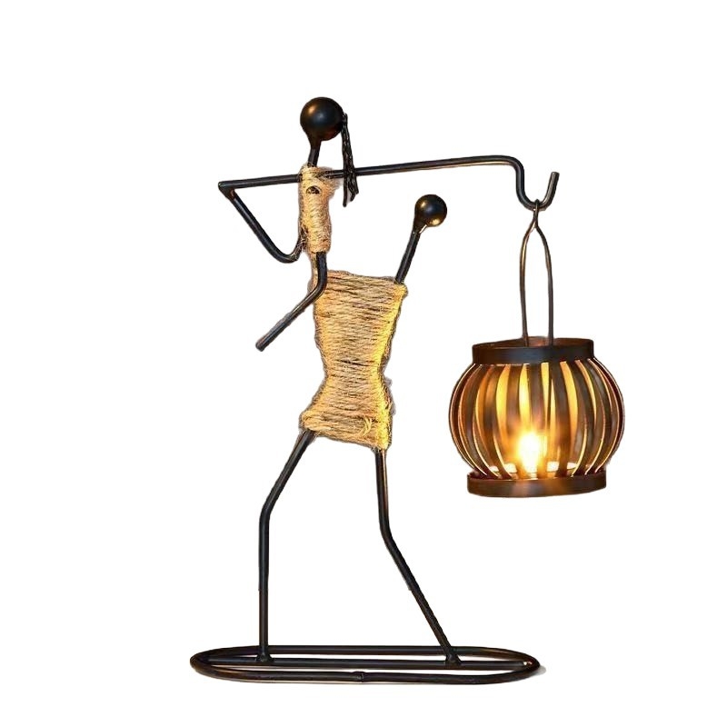 Vasból készült gyertyatartó, nordic stílusú, kézzel készített, asztali dekoráció otthonra, étterembe és bárba