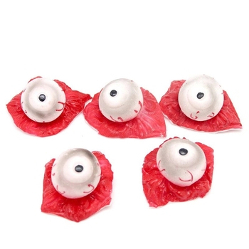 Vinila Helovīna rekvizīti – karājami dekori bāra interjeram ar orgānu, ausu un acu motīviem