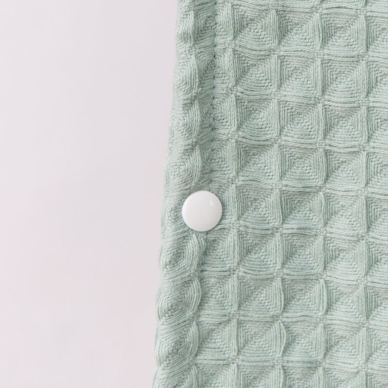 Gyerekeknek szóló kapucnis fürdőlepedő - Lusu youpin, 100% pamut, kétszeresen rétegű waffles szövet, nedvszívó, sima szövésű (plain weave), 300-400 g