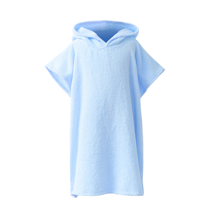 Gyerekeknek szóló kapucnis fürdőlepedő - Lusu youpin, 100% pamut, kétszeresen rétegű waffles szövet, nedvszívó, sima szövésű (plain weave), 300-400 g