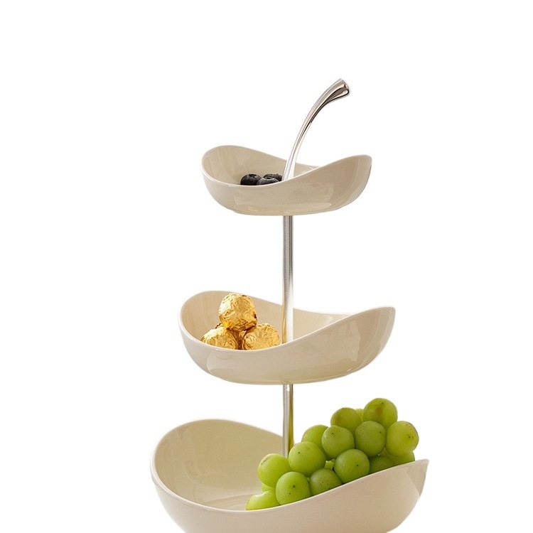 Dviaukštė vaisių padėklas – Medžiaga: šilko gėlė; Paviršius: Kitas; Stilius: universalus; Tinka dovanai: gimtadienis; Dovanų santykiai: klasės draugas