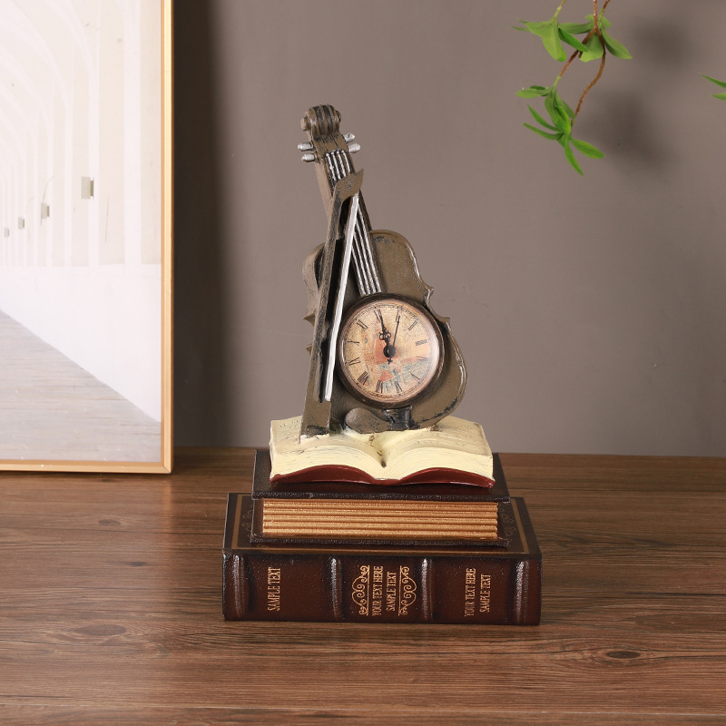 Europos stiliaus retro telefono dekoras figūrėlė iš sintetinės dervos, prekės ženklas Ancient Master, dervos amatai, įpakavimas kartono dėžutėje