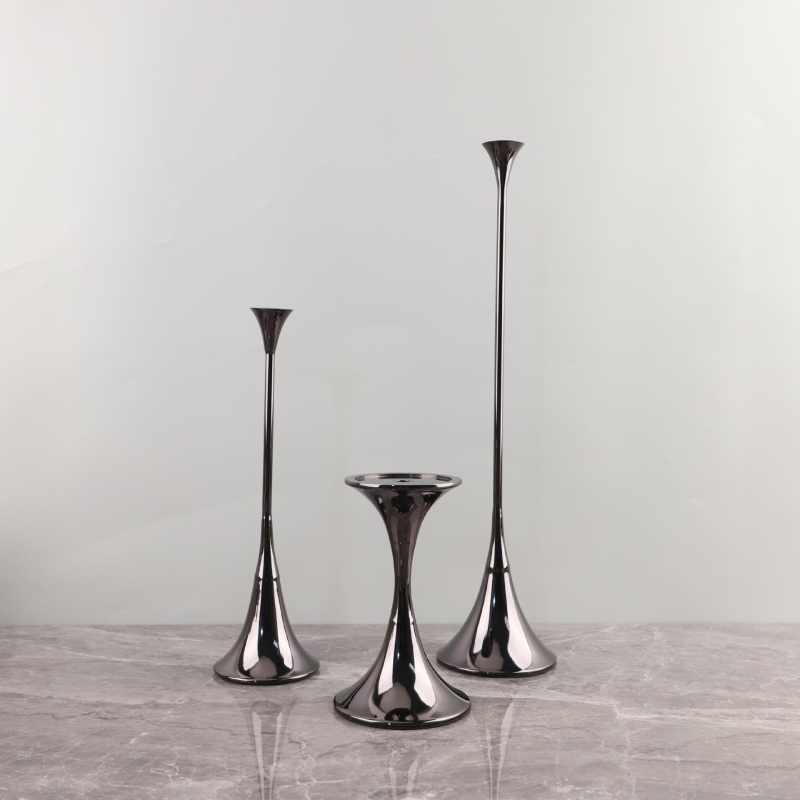 Gyertyatartó • fém dekoráció, márka Super Jie, geometriai design, otthoni berendezéshez