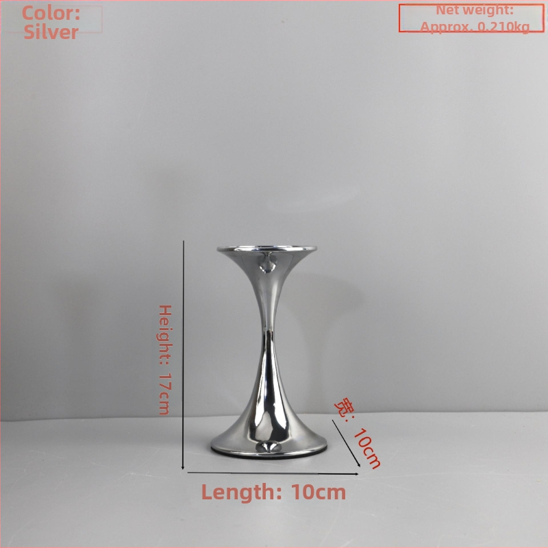 Gyertyatartó • fém dekoráció, márka Super Jie, geometriai design, otthoni berendezéshez