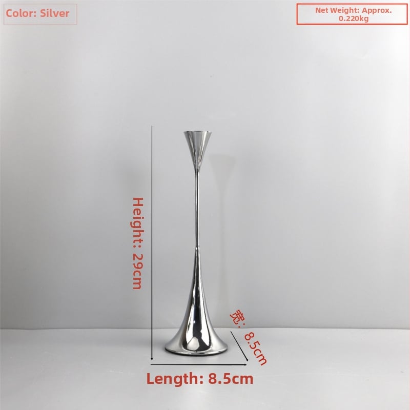 Gyertyatartó • fém dekoráció, márka Super Jie, geometriai design, otthoni berendezéshez