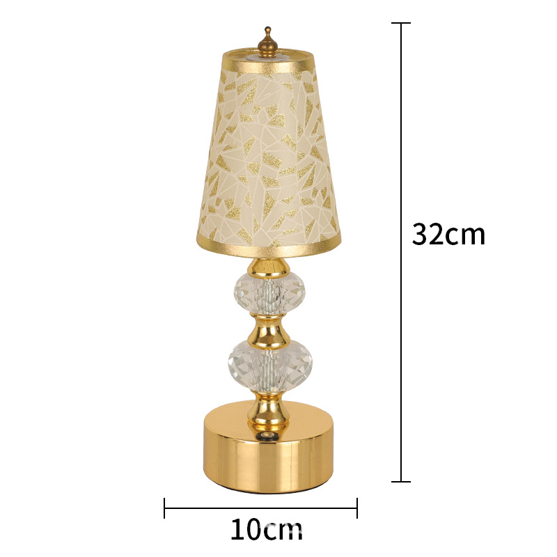 LED uzlādes nordiskā galda lampa ar auduma abažūru – piemērota guļamistabai, bāram un kafejnīcai, nakts gaisma, modelis HT-TD1W8, piederums: dzelzs, spriegums ≤36V, funkcijas: dekors, DIY, atmosfēras gaisma