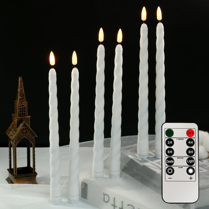 LED свещ в европейски стил, цилиндрична пластмасова, инжекционно формована, без лого