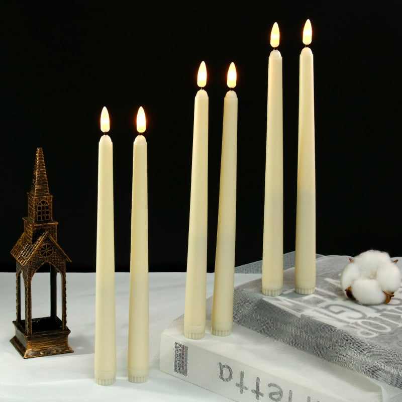 LED свещ в европейски стил, цилиндрична пластмасова, инжекционно формована, без лого