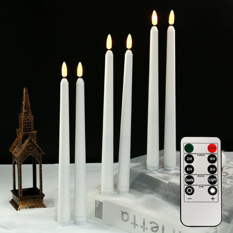 LED свещ в европейски стил, цилиндрична пластмасова, инжекционно формована, без лого