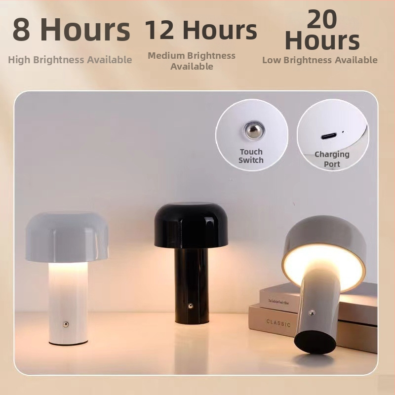 Aoda Lighting stolná lampa s hubou – nordický štýl, EU CE certifikácia, nočné svetlo, ambientné osvetlenie, ozdoby